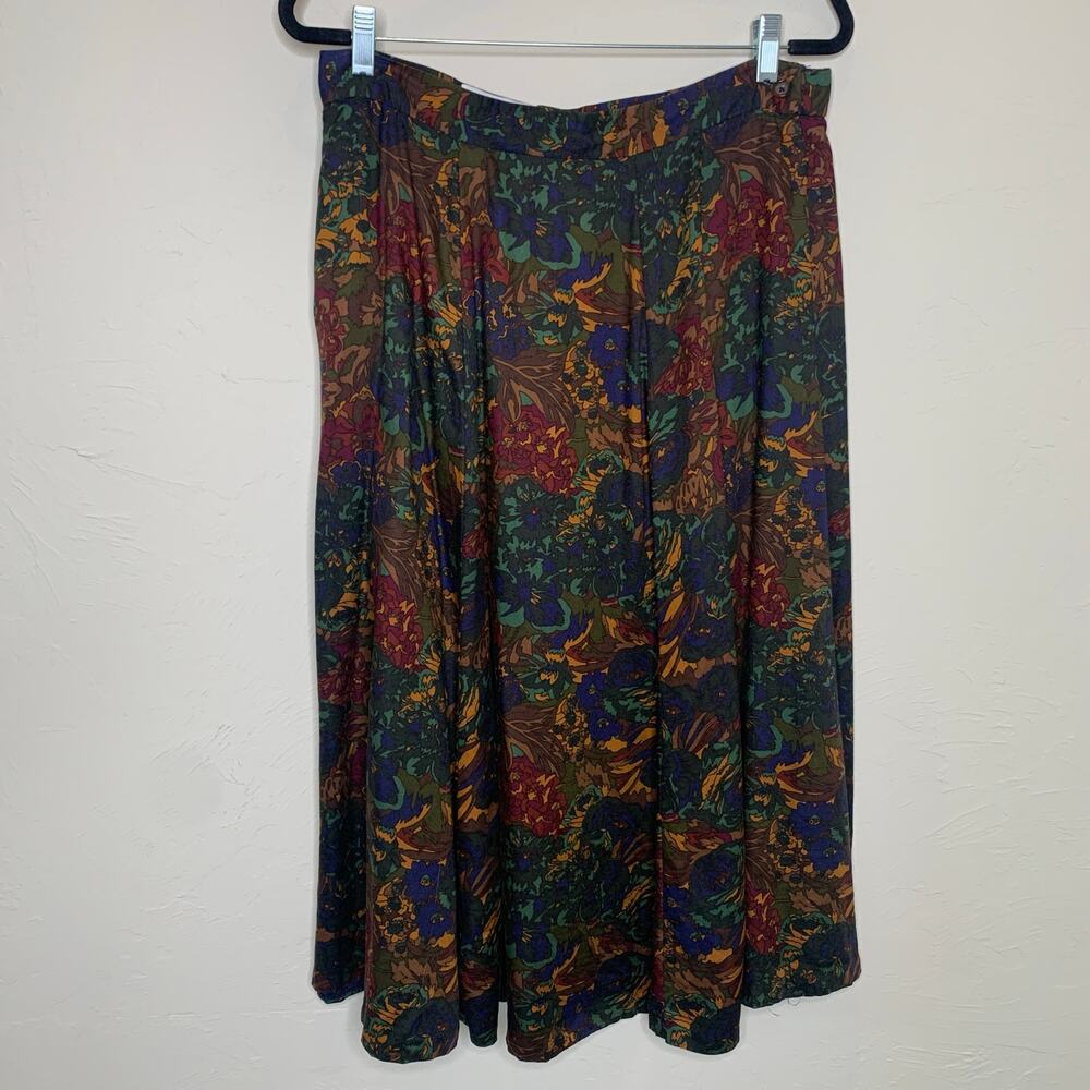 J.H. Collectibles Paisley Fall Colors Skirt Sz ? Medium